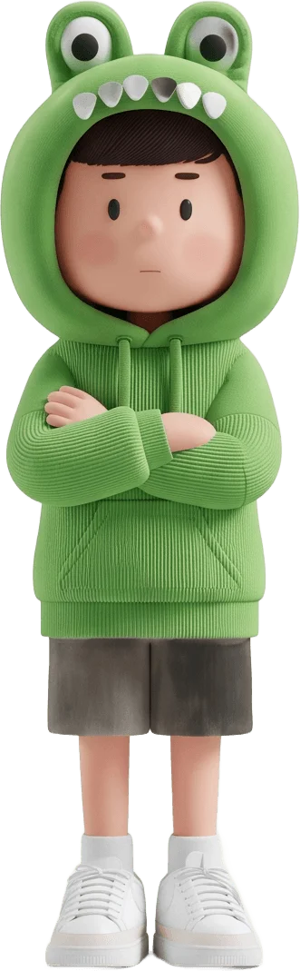 개구리 소년 · 팔짱